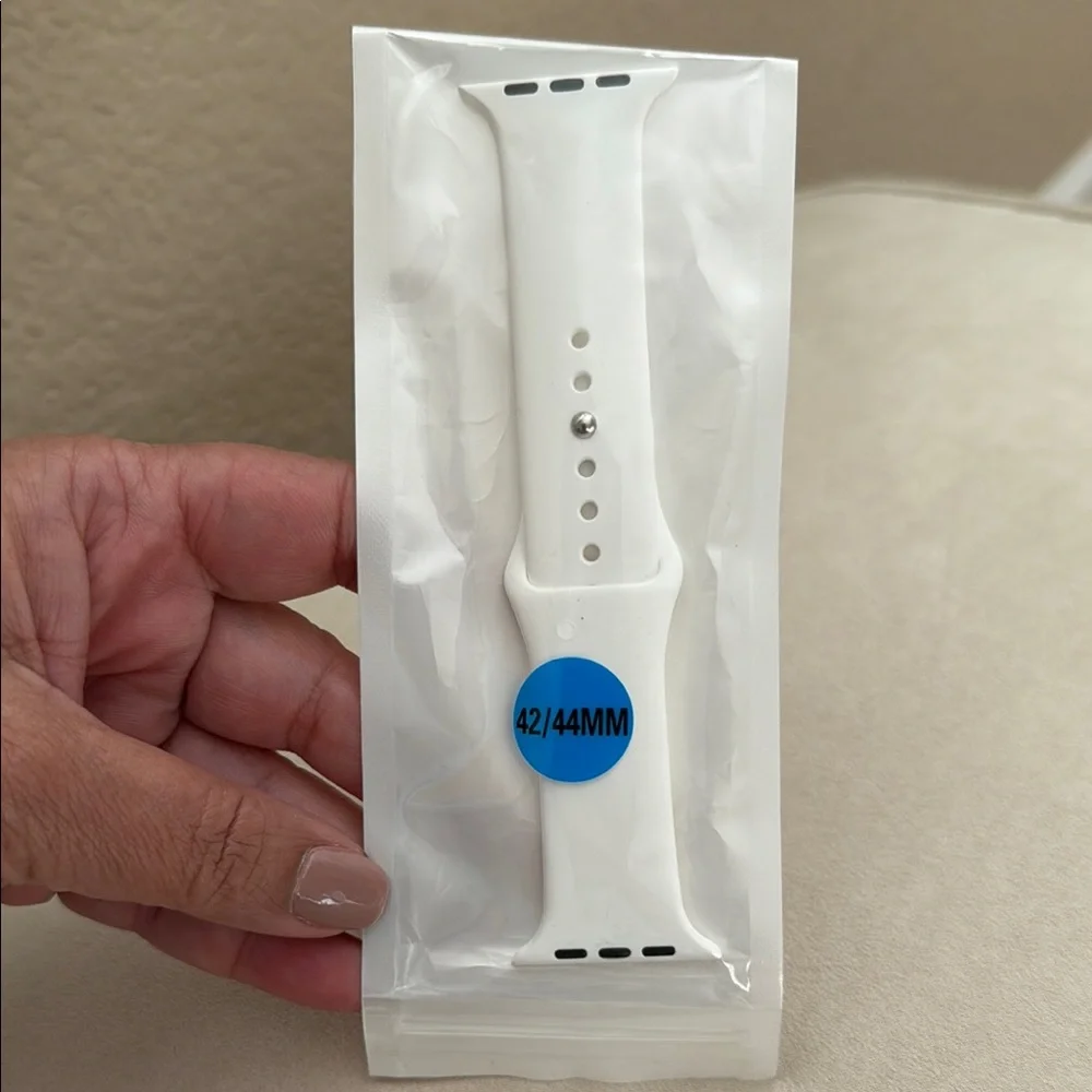 White Silicone Smartwatch Band